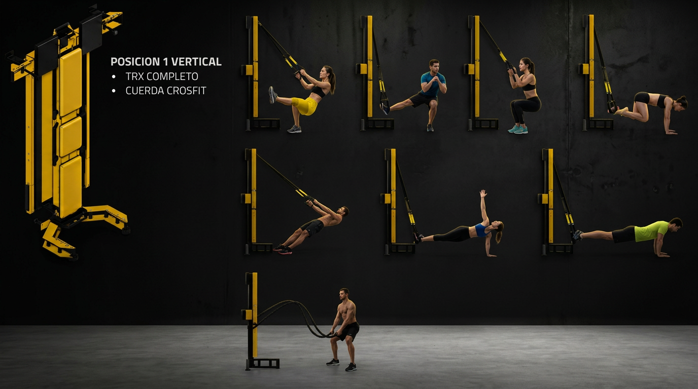 Ejercicios KINEXO ONE en trx y cuerda crossfit